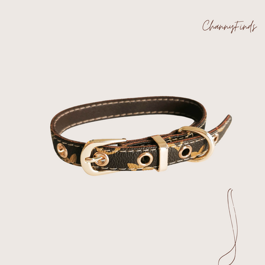 5-Petals Flower Pattern Pet Collar & Leash | For Cats and Dogs