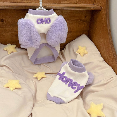 Stylish Contrast Sleeved Hoodie for Dogs and Cats