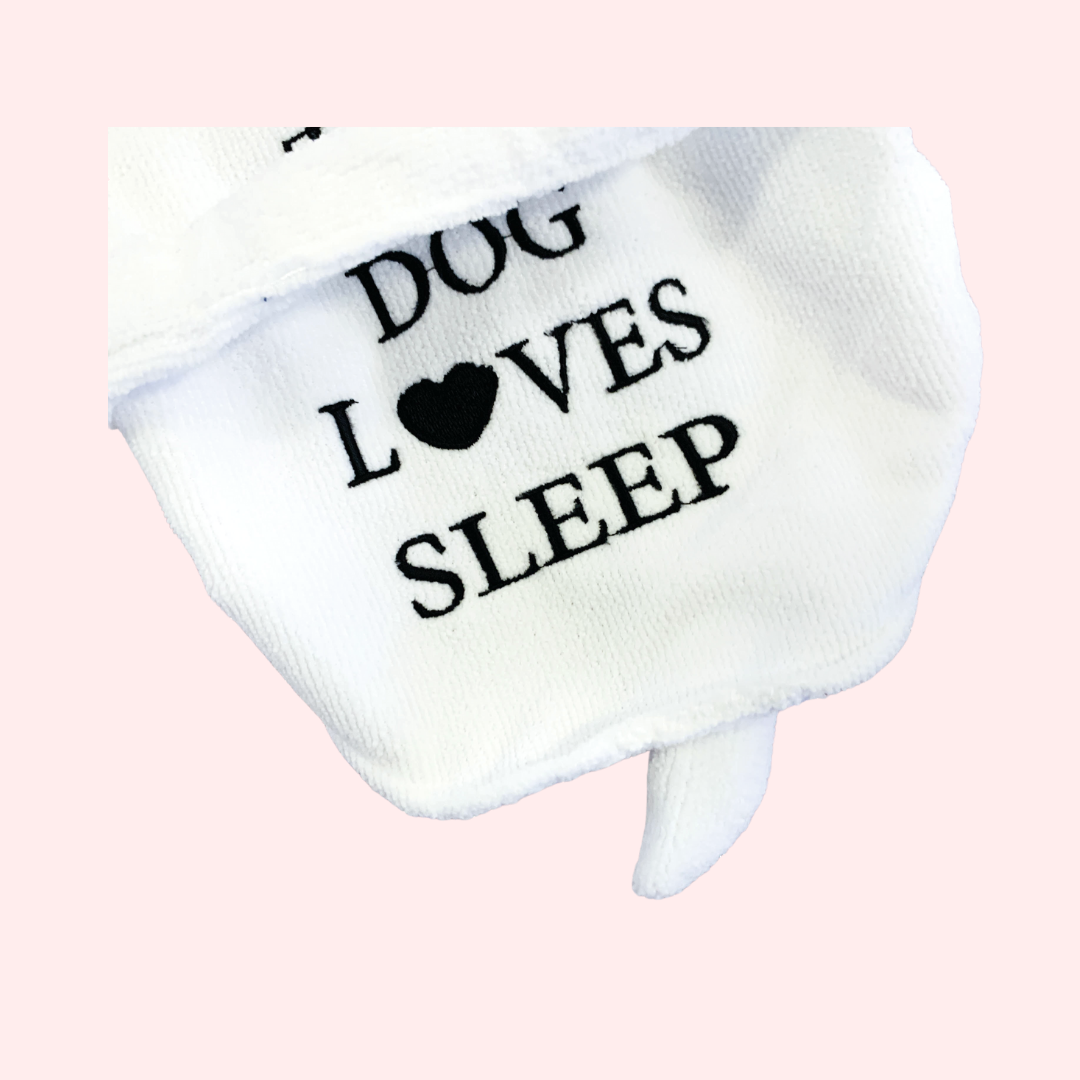 Funny Pet Robe | For Frenchie, Bulldog and Pug | The Dog Loves Sleep