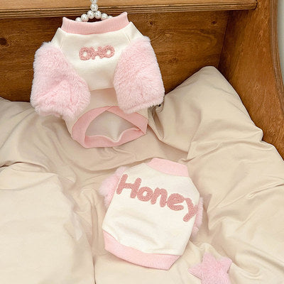 Stylish Contrast Sleeved Hoodie for Dogs and Cats