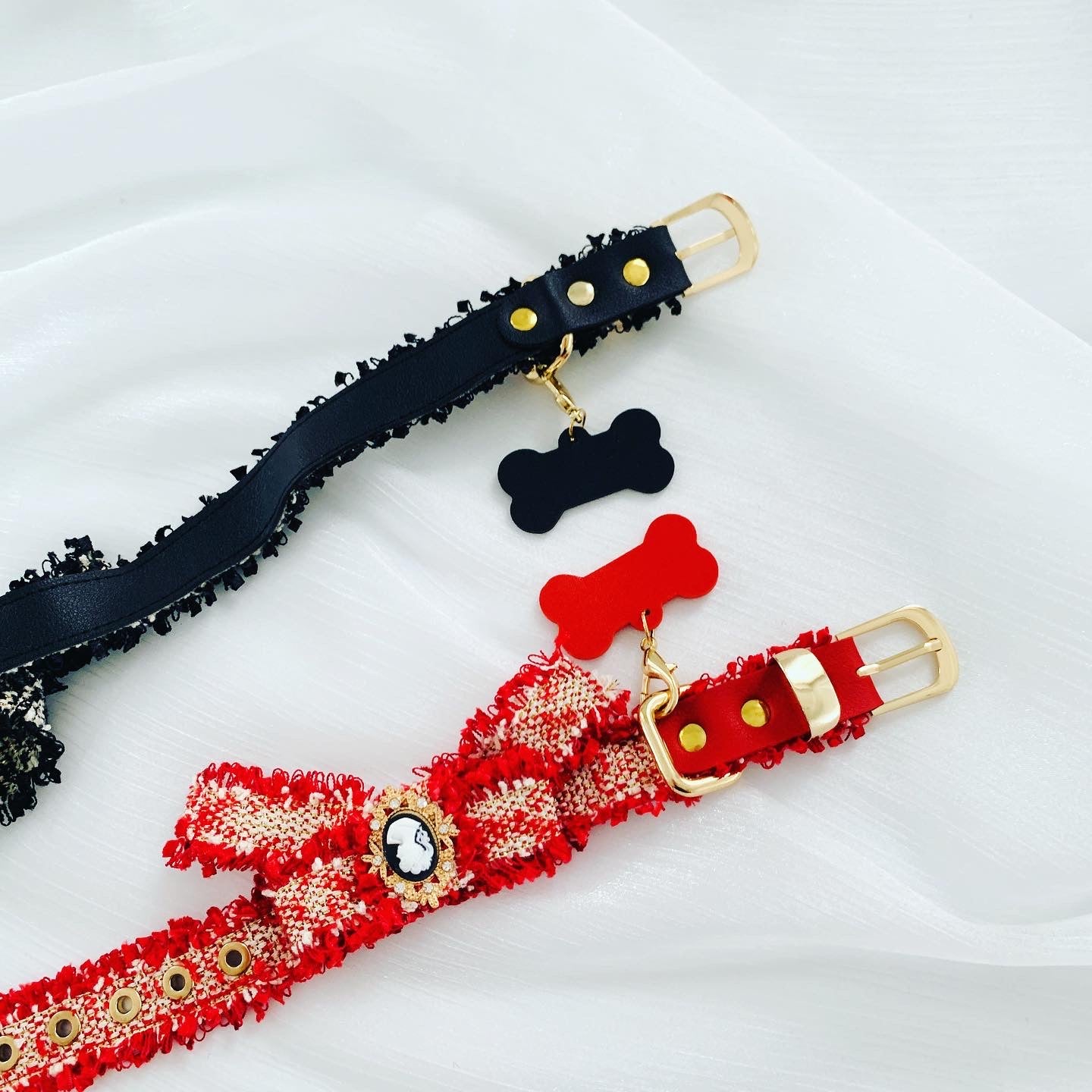 Classic Tweed Pet Collar & Leash | For Cats and Dogs