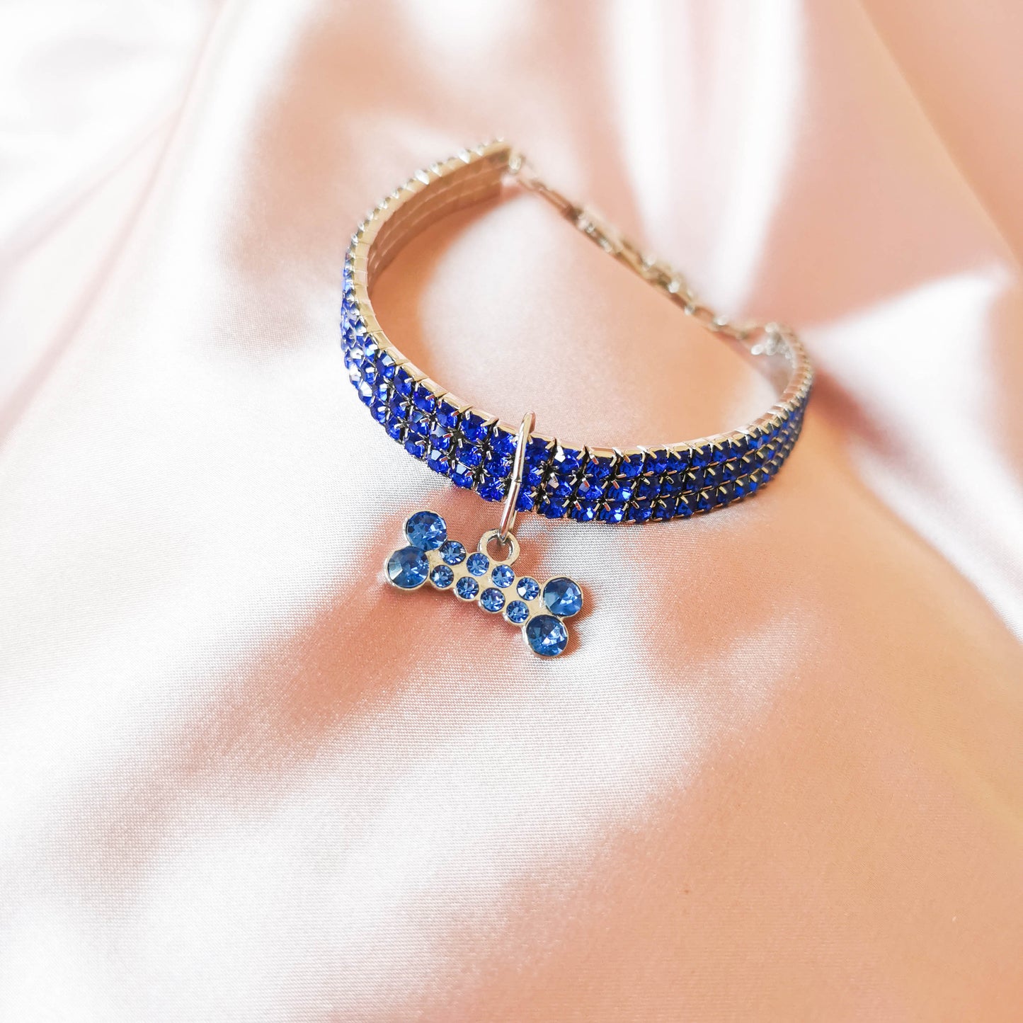 Elegant Rhinestone Pet Necklace & Charm | For Cats and Dogs