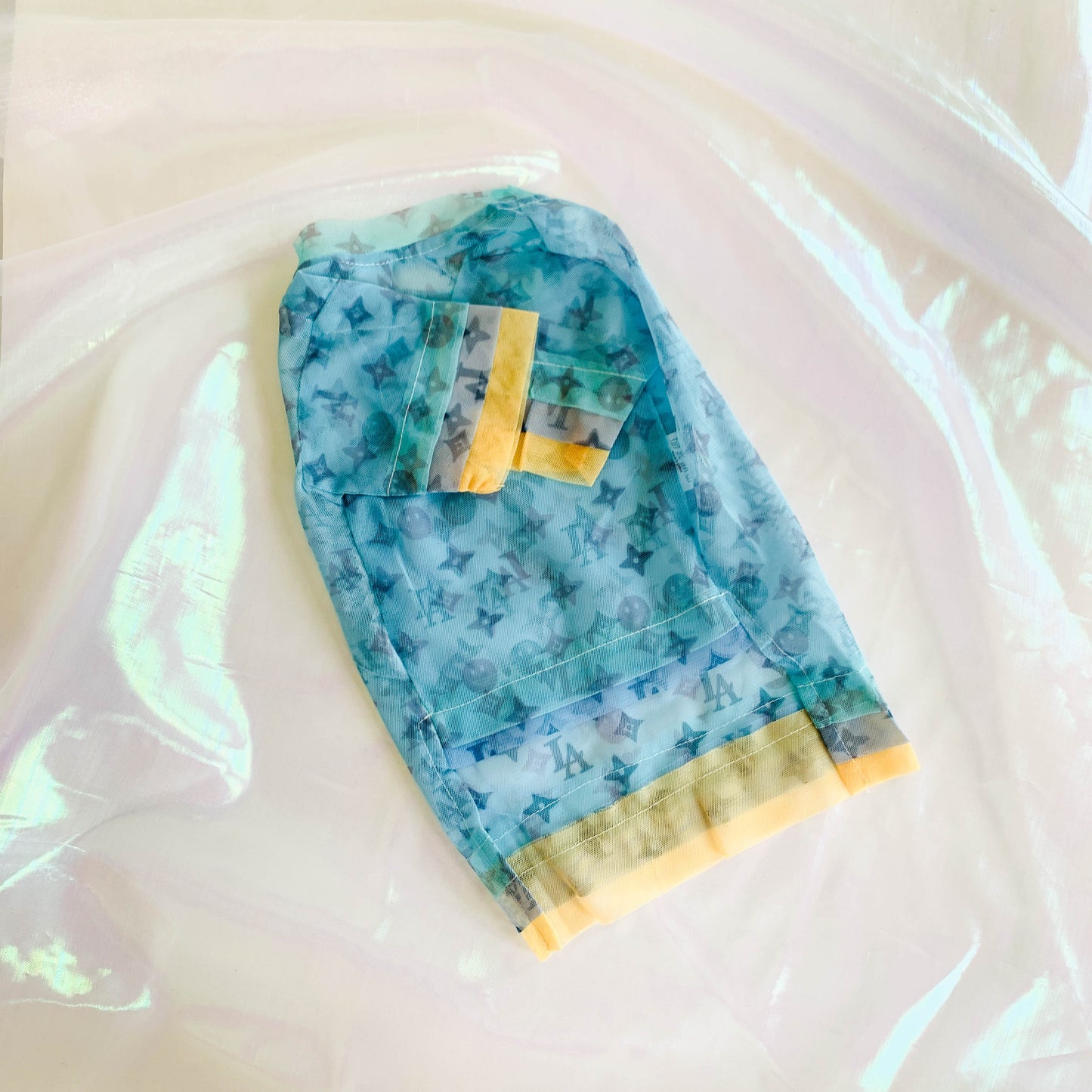 [Last Chance] Happy LA Smiley Face Summer Pet Mesh Top