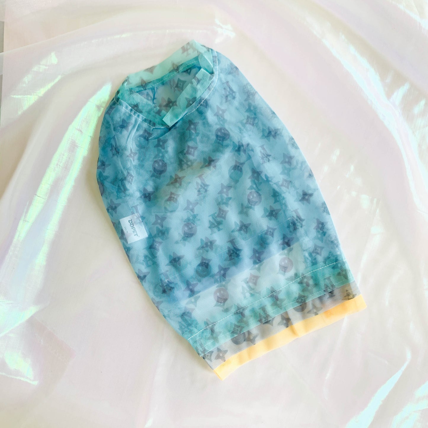 [Last Chance] Happy LA Smiley Face Summer Pet Mesh Top