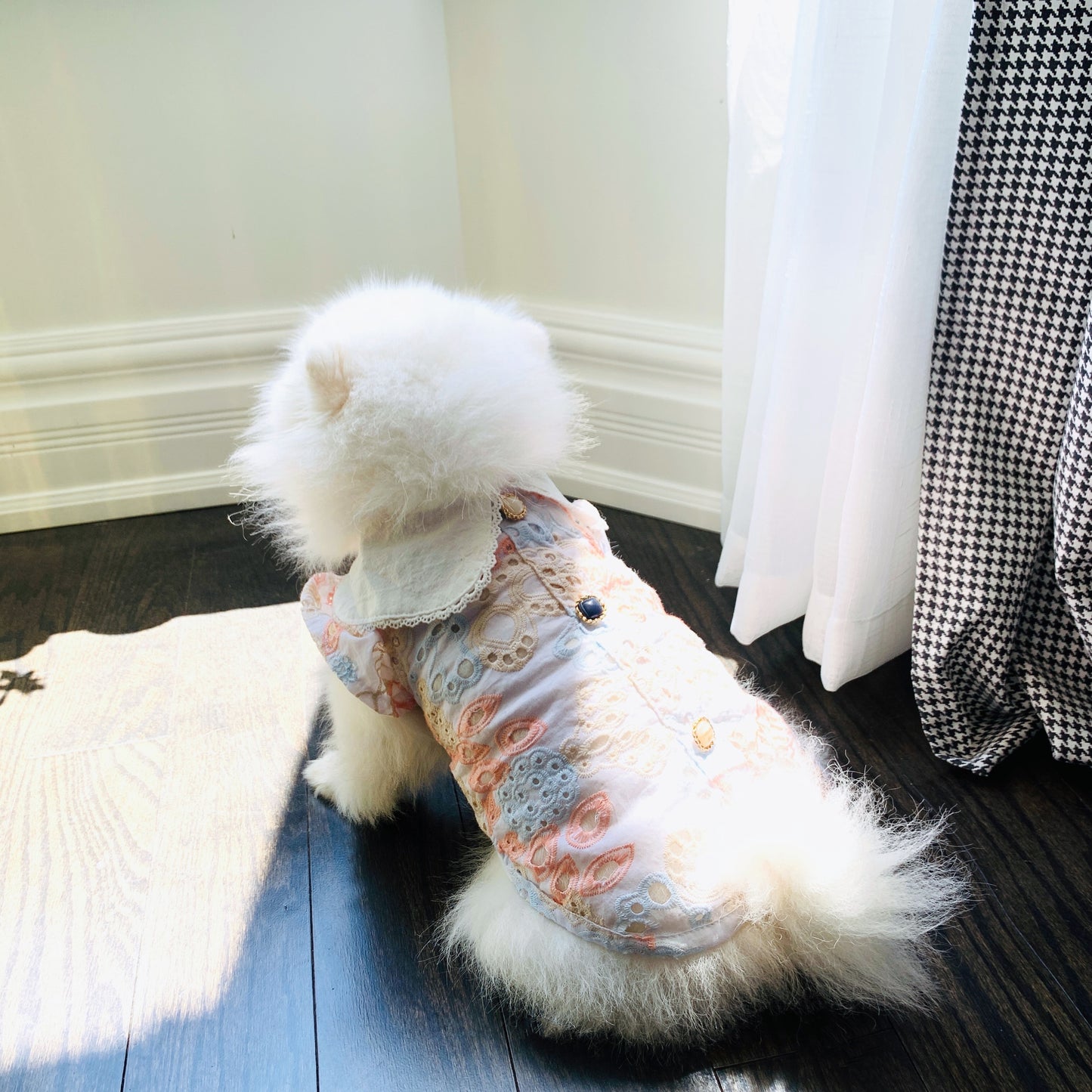 In Stock | Summer Princess Vintage Style Handmade Pet Dress-shirt | Elegant Pet | For Cats, Dogs and Rabbits
