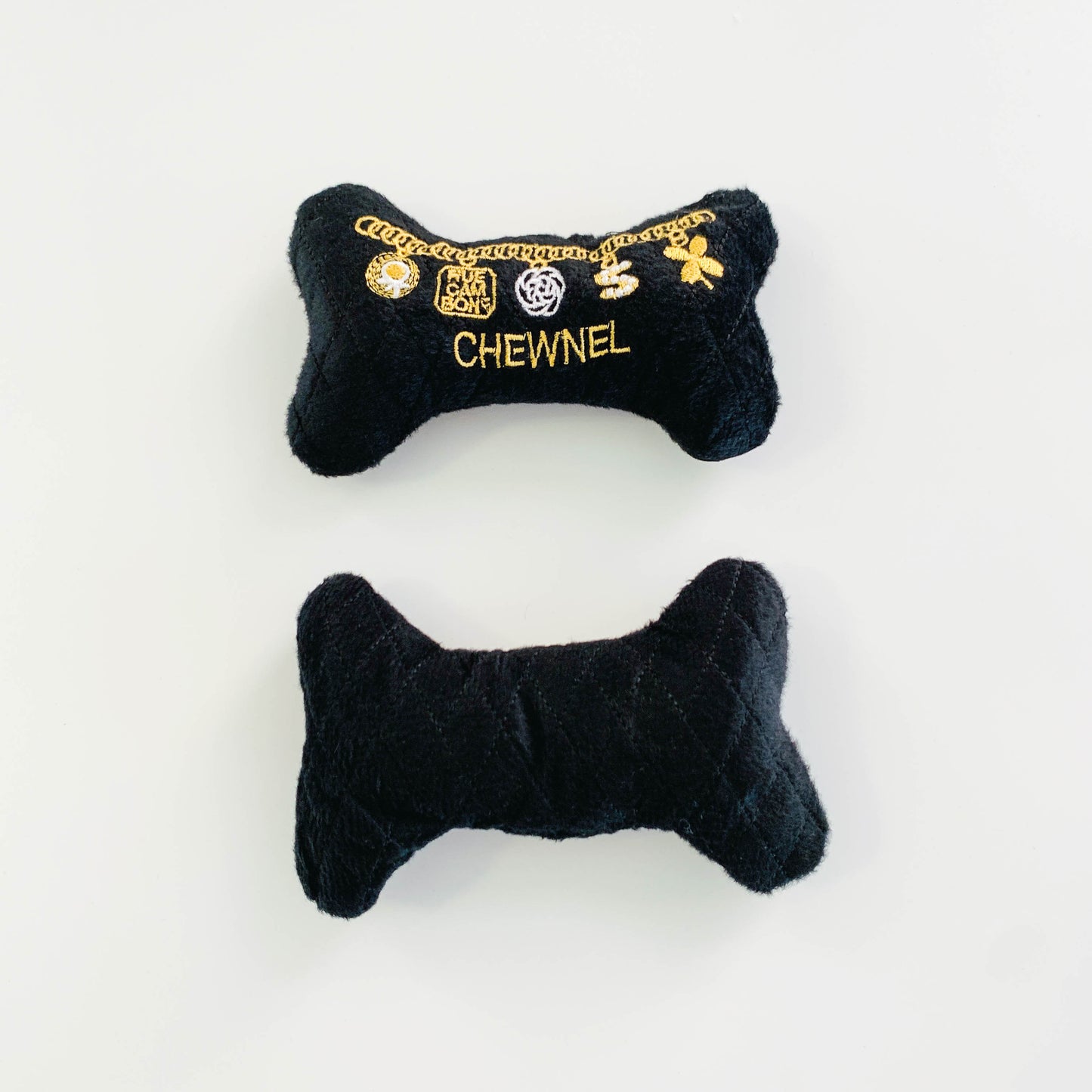 Plush Squeaky Chew Toy | Chewnel Bone | For Fashion Puppies and Dogs