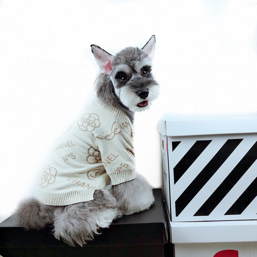 Fashion Pet Monogram Cardigan Sweater | For Dogs and Cats