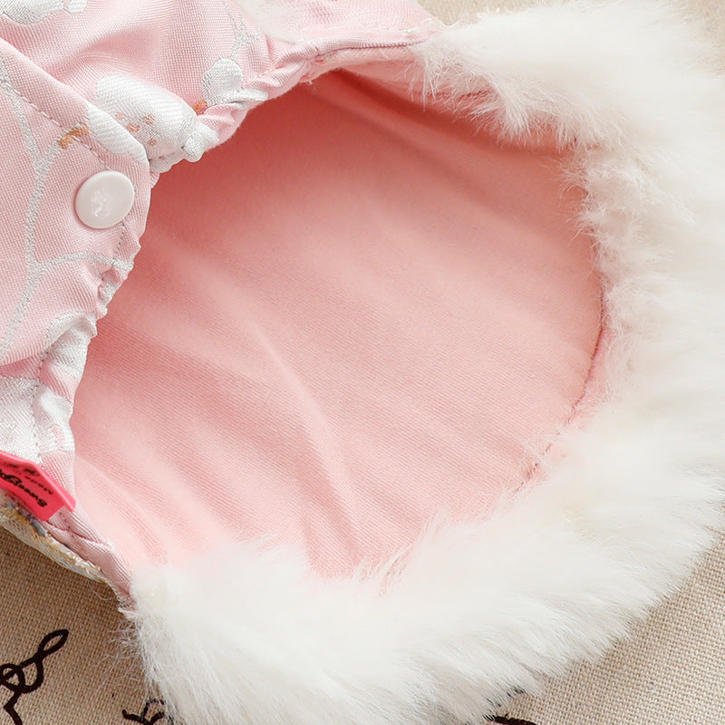 Vivid Floral Pet Winter Jacket | For Dogs and Cats