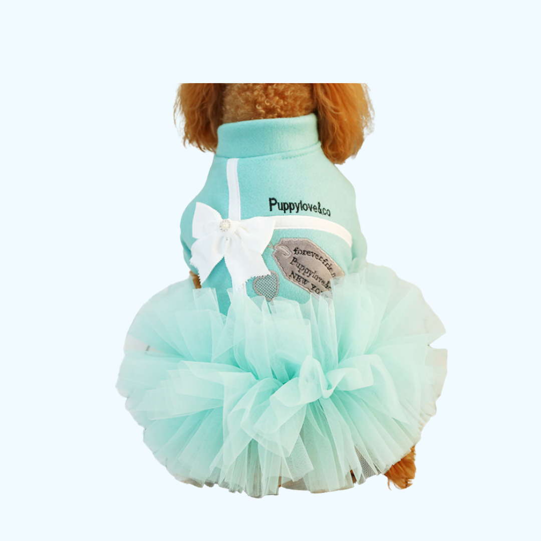 Puppylove&Co Baby Blue Puff Doll Dress