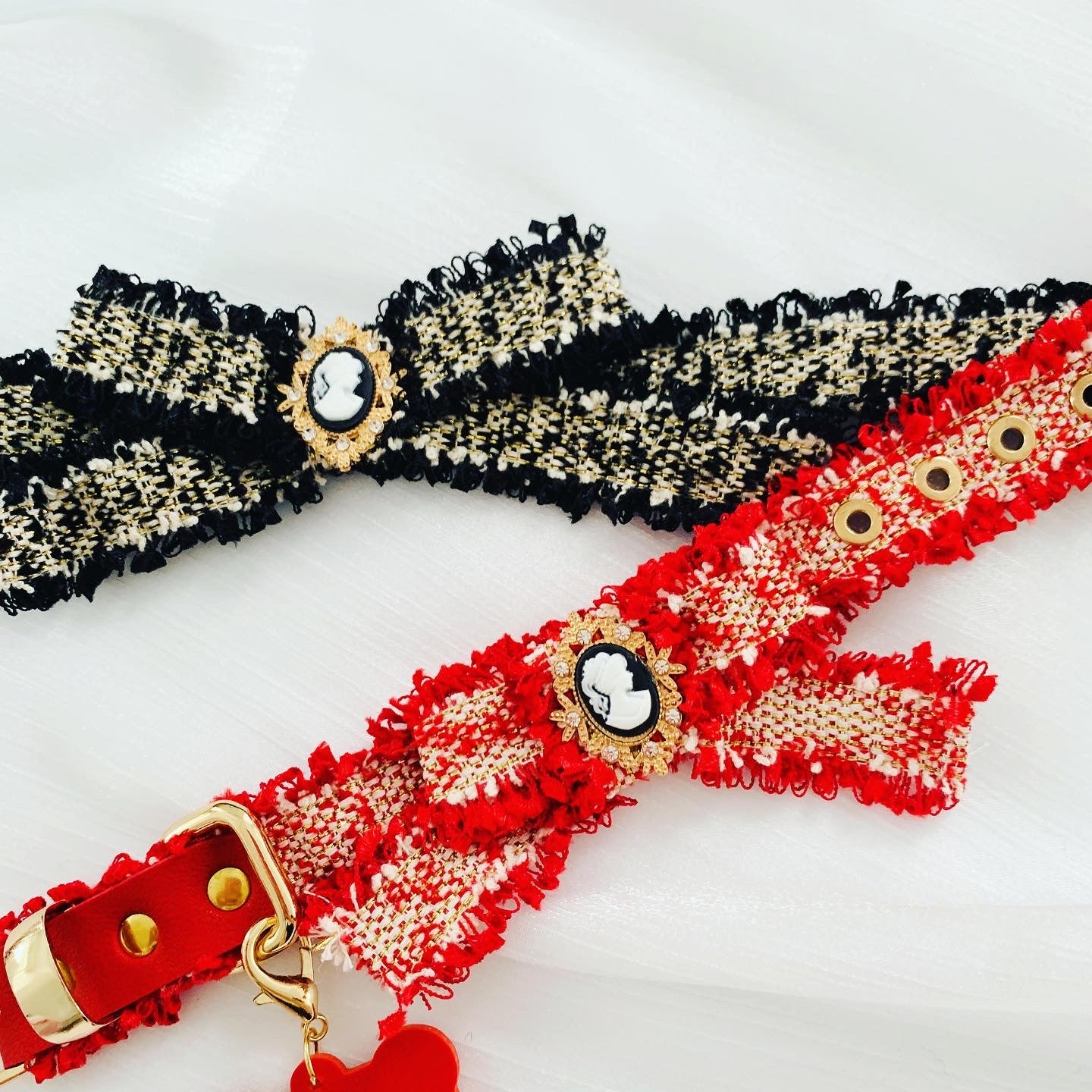 Classic Tweed Pet Collar & Leash | For Cats and Dogs