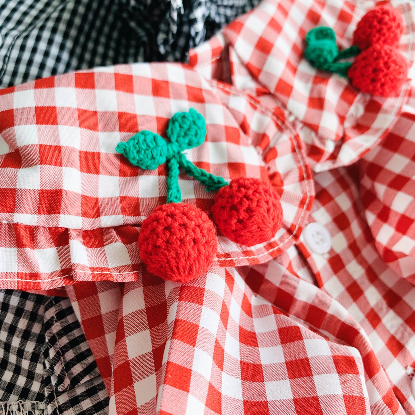 Summer Picnic Plaid Pet Dress