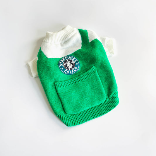 Funny Fashion Bartender Pattern Pet Sweater